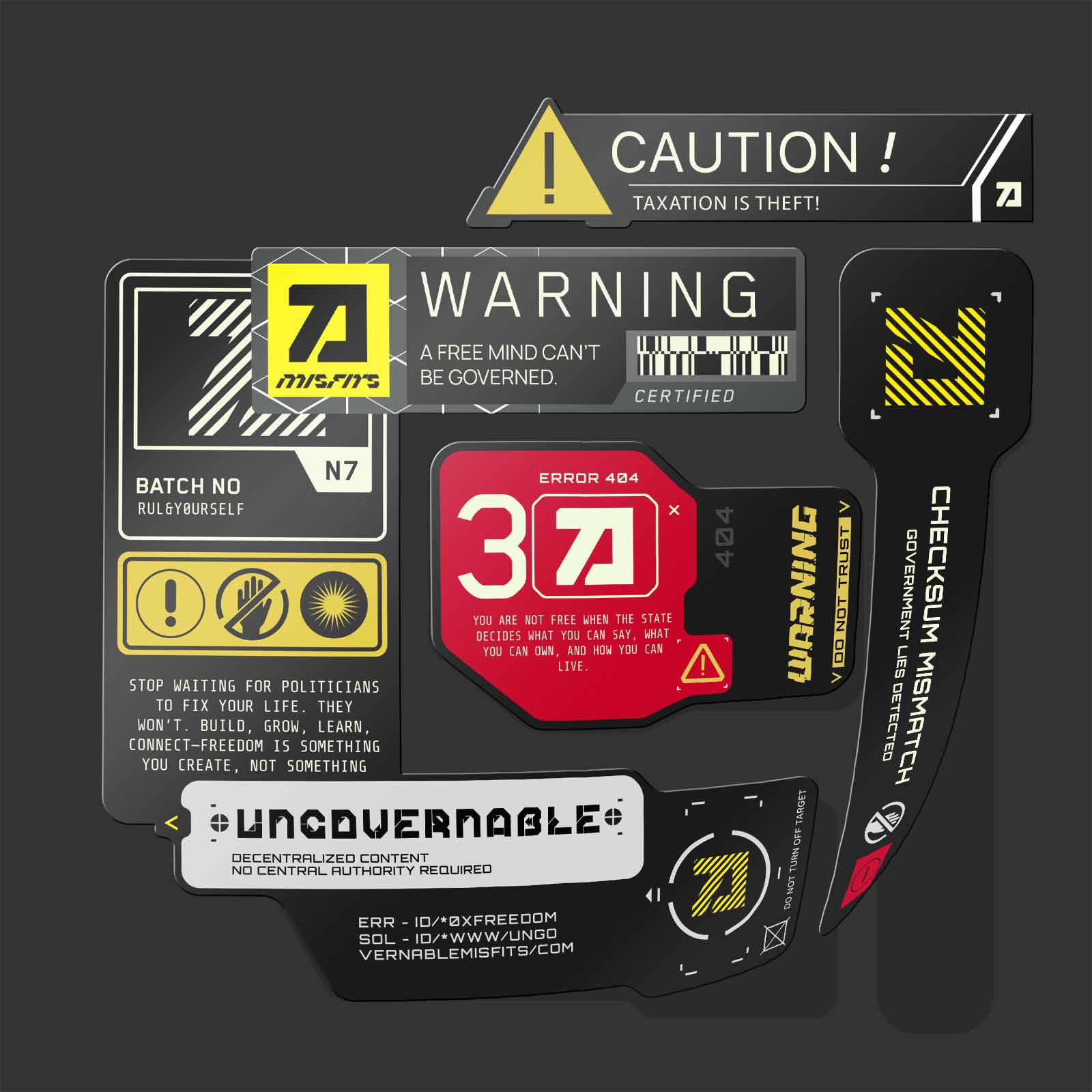 Cypherpunk Sticker Pack